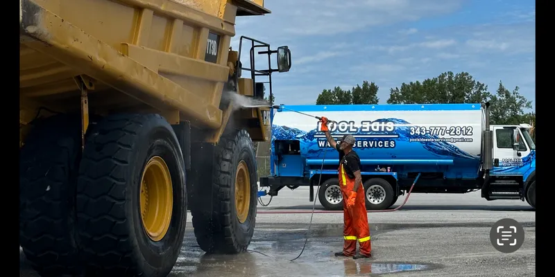Water delivery for a construction site managed by contractors in Ottawa