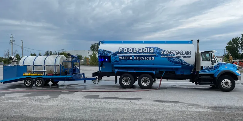 Emergency water delivery crew responding to an urgent call in Ottawa