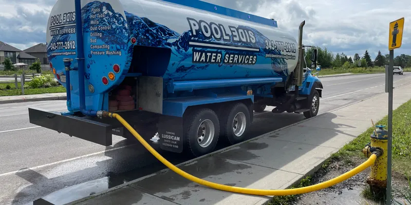 Potable water delivery tank ensuring safe drinking water in Ottawa