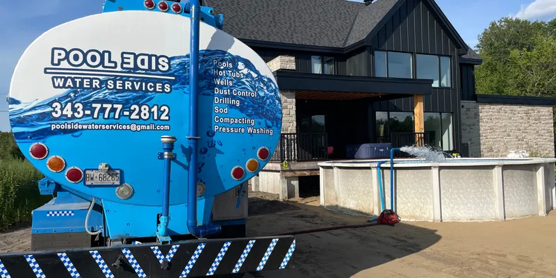 Clean potable water being tested during delivery in Ottawa