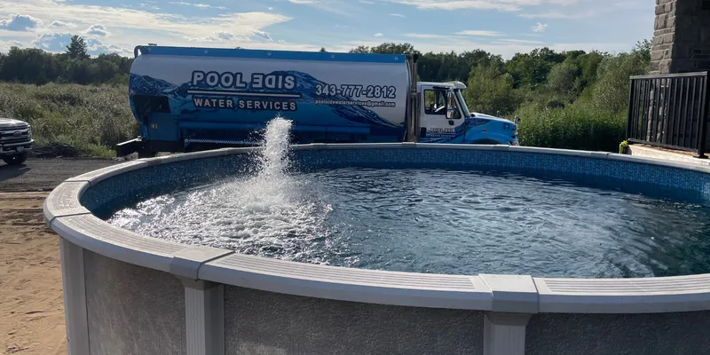 Completed well water refill restoring supply for an Ottawa home